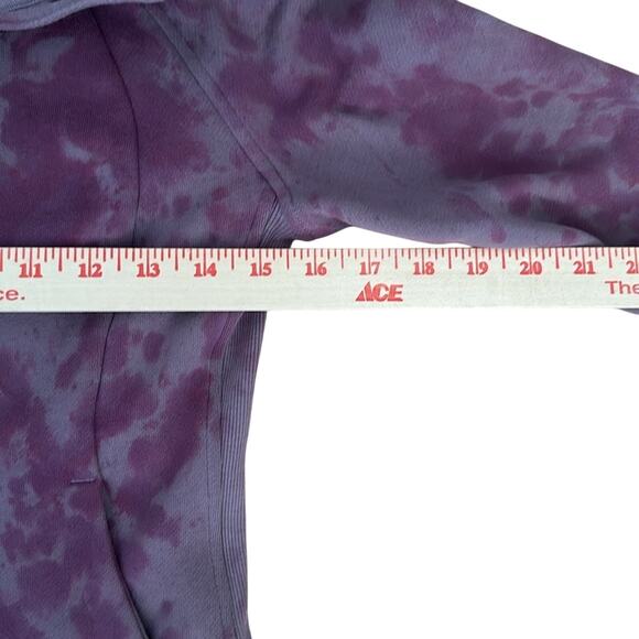 Custom Lululemon Scuba Full-Zip Sweatshirt Purple Tie Dye Size 2 - Picture 5 of 8